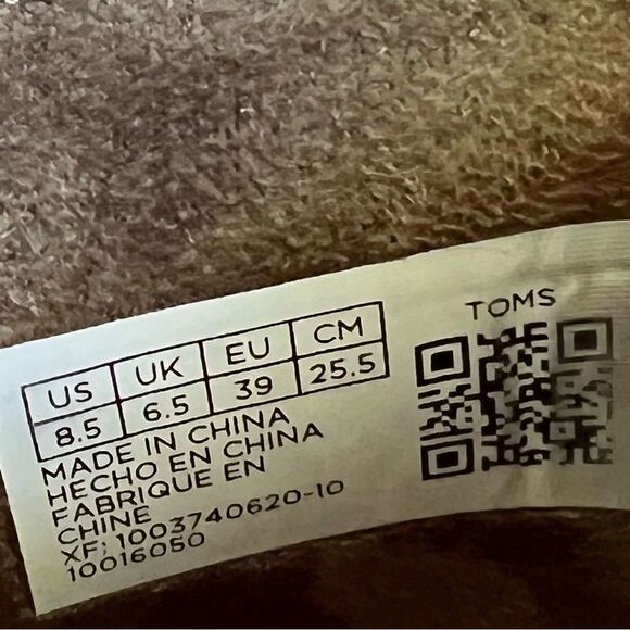 Toms Reese Olive Green Suede Ankle Boots Side Zipper Size 8.5 - Picture 9 of 12